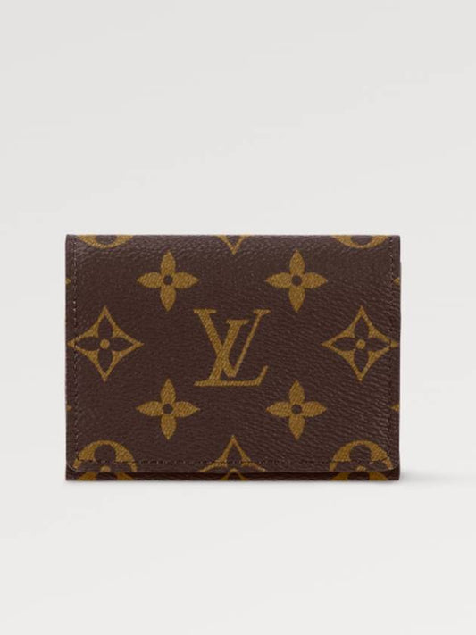 Enveloppe Carte De Visite Monogram Card Wallet Brown - LOUIS VUITTON - BALAAN 2