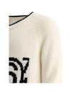 Numbering Logo Oversized Knit Top White - MAISON MARGIELA - BALAAN 5