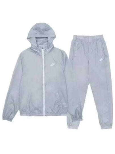 Club Lined Woven Tracksuit Grey - NIKE - BALAAN 2