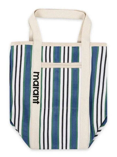 Warden Striped Tote Bag Blue - ISABEL MARANT - BALAAN 2