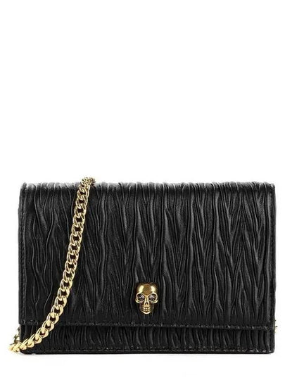 Gold Skull Chain Mini Bag Black - ALEXANDER MCQUEEN - BALAAN 2