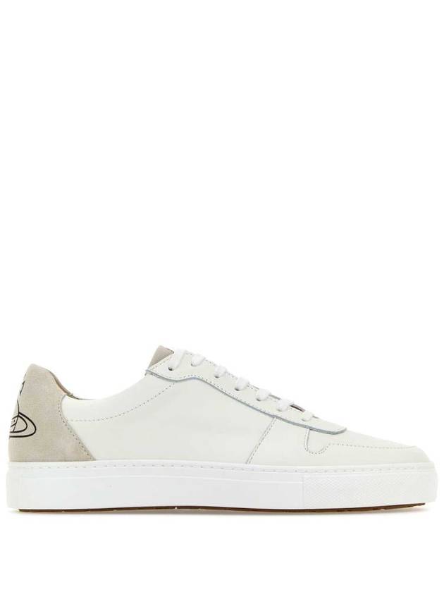 Men's Classic Trainer Logo Tab Low Top Sneakers White - VIVIENNE WESTWOOD - BALAAN 2