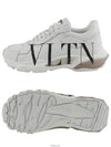 Men's Calfskin VLTN Logo Bounce Low Top Sneakers White - VALENTINO - BALAAN 7