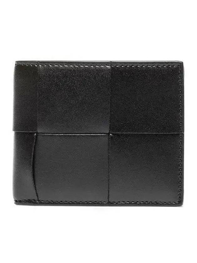 Intrecciato Coin Pocket Half Wallet Black - BOTTEGA VENETA - BALAAN 2