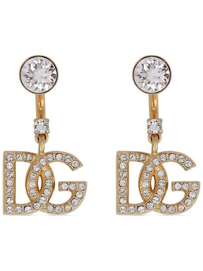 DG Logo Pendant Earrings Gold - DOLCE&GABBANA - BALAAN 2