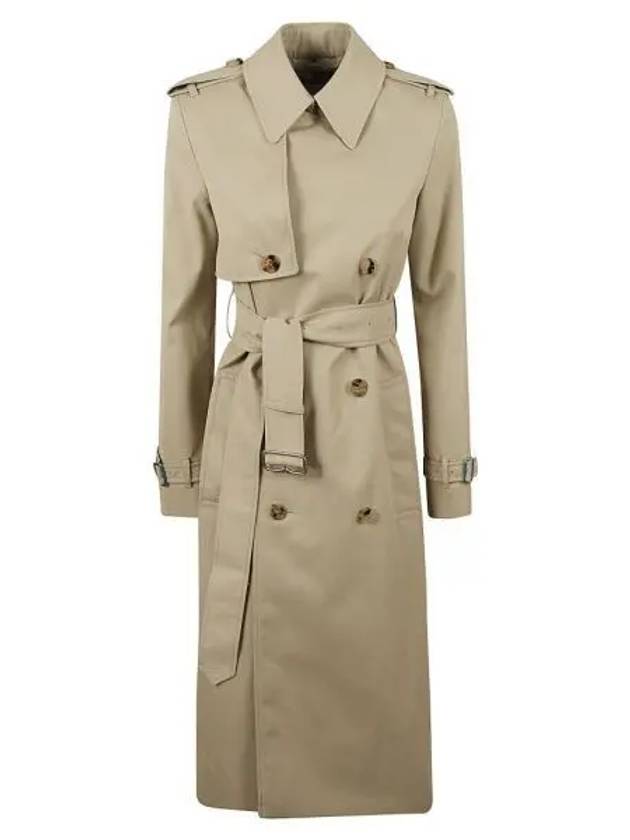 Cotton Blend Trench Coat Ivory - BURBERRY - BALAAN 2