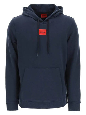 Center Logo Patch Hood Navy - HUGO BOSS - BALAAN 1