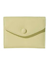 Mini Halfwallet Banknote Card Wallet Pale Lemon - LE MASQUE - BALAAN 1