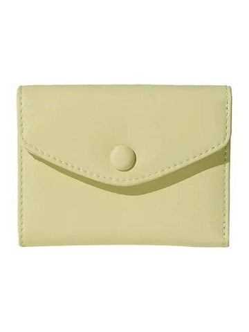 Mini Halfwallet Banknote Card Wallet Pale Lemon - LE MASQUE - BALAAN 1