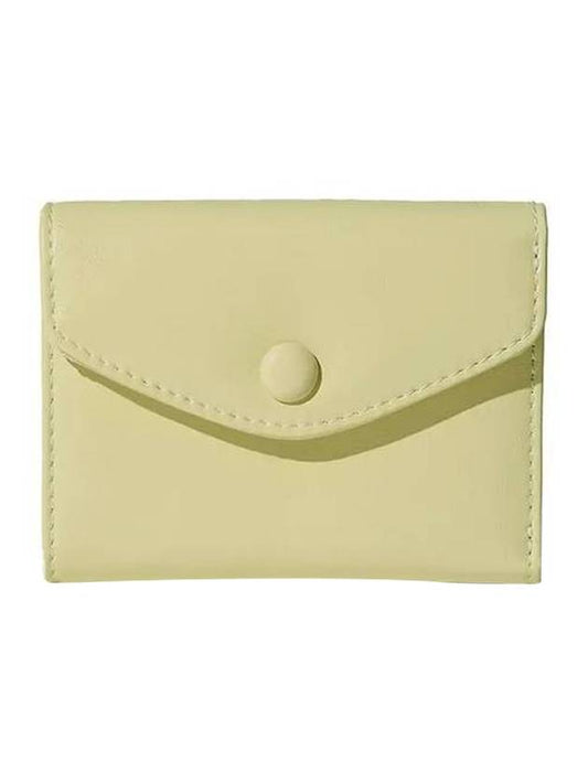 Mini Halfwallet Banknote Card Wallet Pale Lemon - LE MASQUE - BALAAN 1