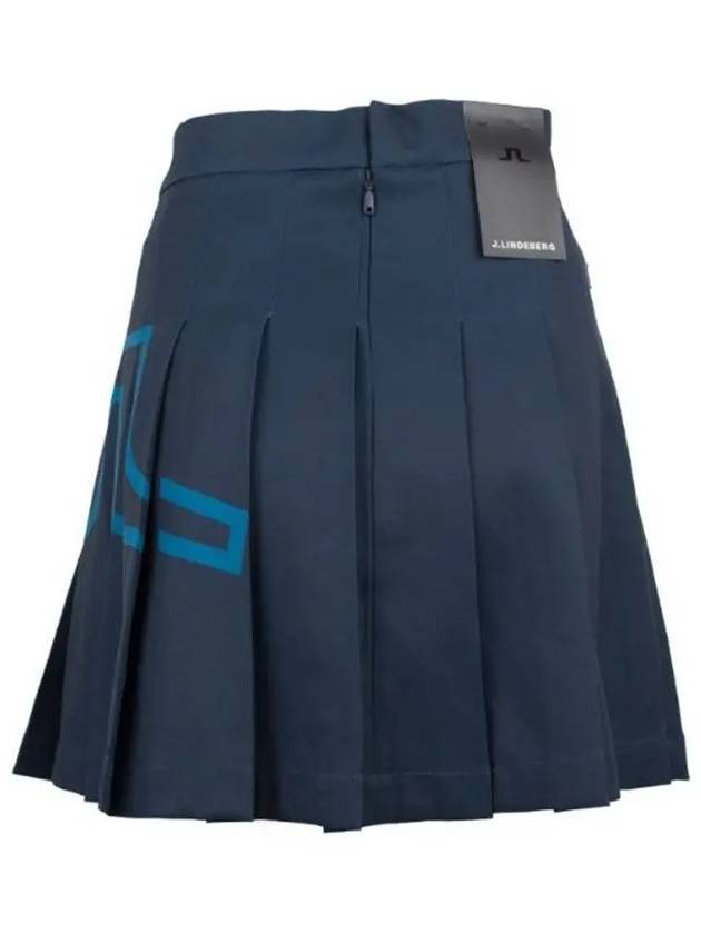 Women's Naomi Golf Pleated Skirt Navy - J.LINDEBERG - BALAAN 4