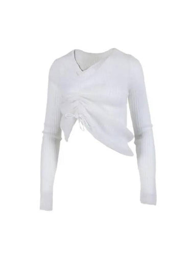 USSI Venus rib knit 223KNI51004 PULLOVER WHITE - CECILIE BAHNSEN - BALAAN 1