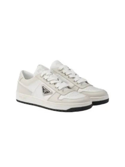 Downtown Leather Low Top Sneakers White - PRADA - BALAAN 2