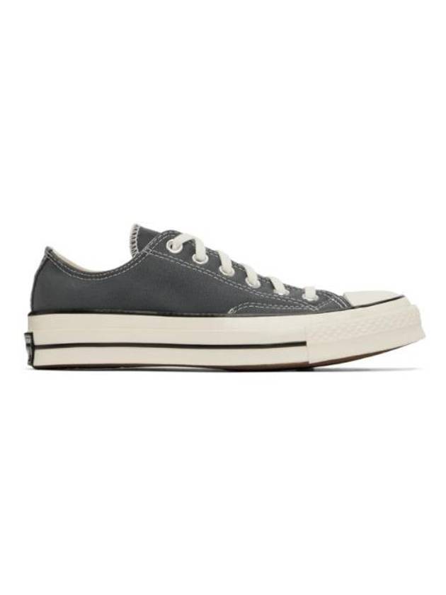 Chuck 70 Vintage Canvas Low-Top Sneakers Iron Grey - CONVERSE - BALAAN 1