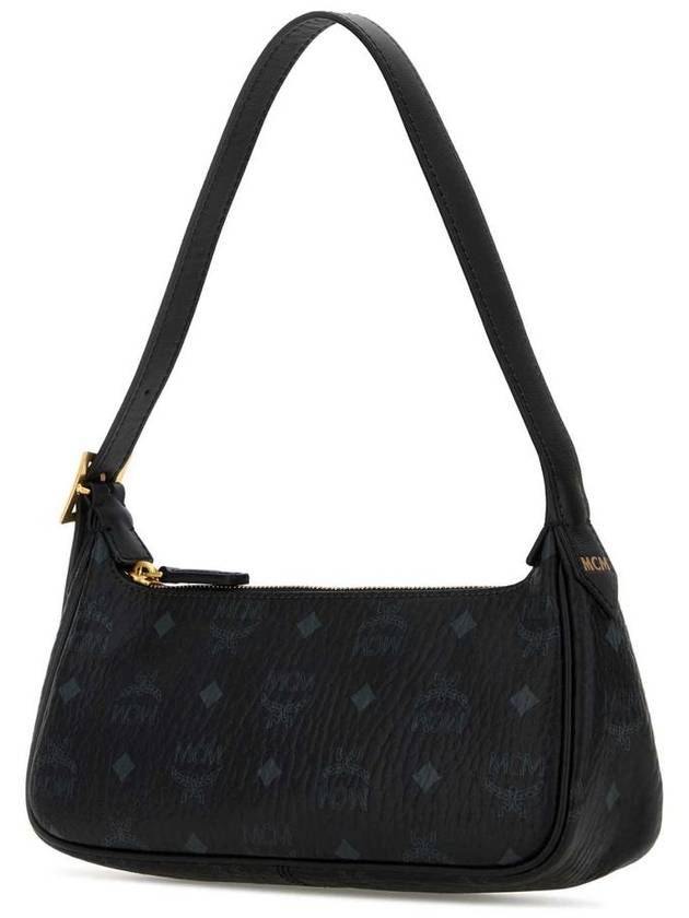 Aren Visetos Shoulder Bag Black - MCM - BALAAN 3