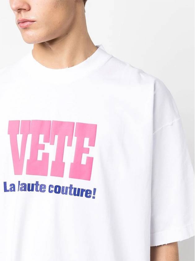 La Haute Couture Short Sleeve T-Shirt White - VETEMENTS - BALAAN 4