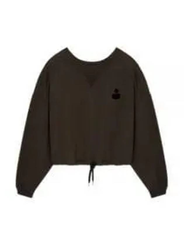 Margo Logo Crop Sweatshirt Faded Black - ISABEL MARANT - BALAAN 2