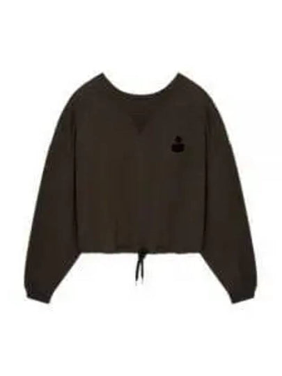 Margo Logo Crop Sweatshirt Faded Black - ISABEL MARANT - BALAAN 2