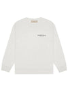 192BT212122F 466 Essential Logo Patch Crew Neck Sweatshirt Light Oatmeal Men’s Sweatshirt TLS - FEAR OF GOD - BALAAN 1