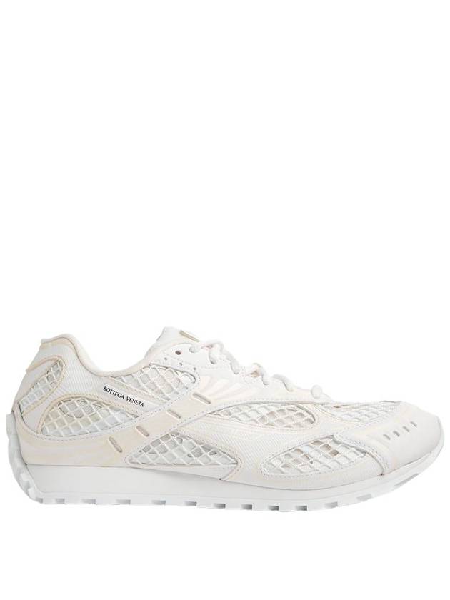 Orbit Mesh Rubber Low Top Sneakers Silver White - BOTTEGA VENETA - BALAAN 2