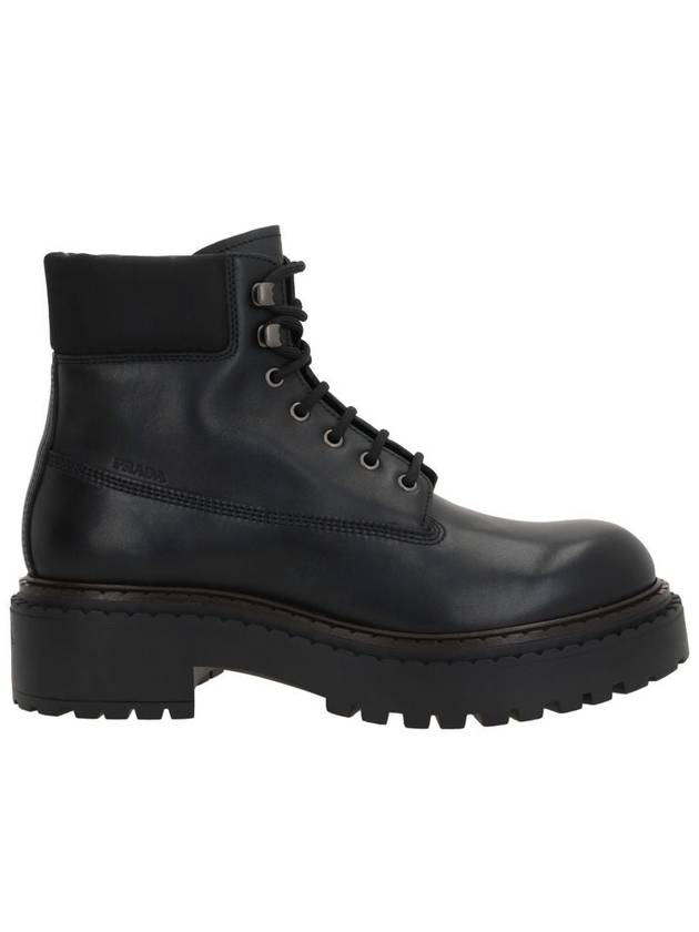 Leather Re Nylon Walker Boots Black - PRADA - BALAAN 2