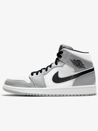 Nike Air Jordan 1 Mid Light Smoke Gray 554724 092 - JORDAN - BALAAN 1