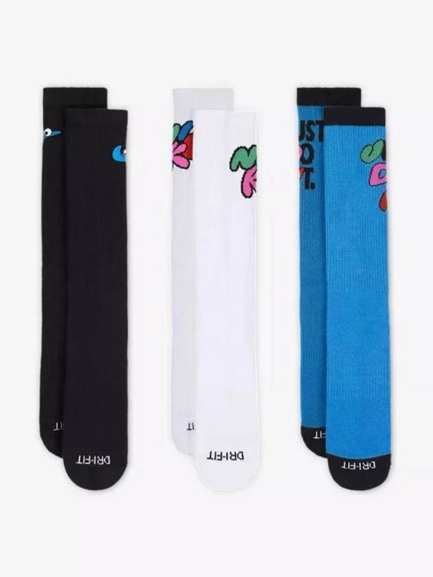 Everyday Plus Cushion Crew Socks 3 Pairs - NIKE - BALAAN 3