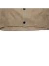 Men's WYM Pullover Button V-Neck Wool Cardigan Beige W231KN01502E - WOOYOUNGMI - BALAAN 6