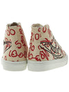 Plimsoll Logo Print Cotton High Top Sneakers Beige - VIVIENNE WESTWOOD - BALAAN 5