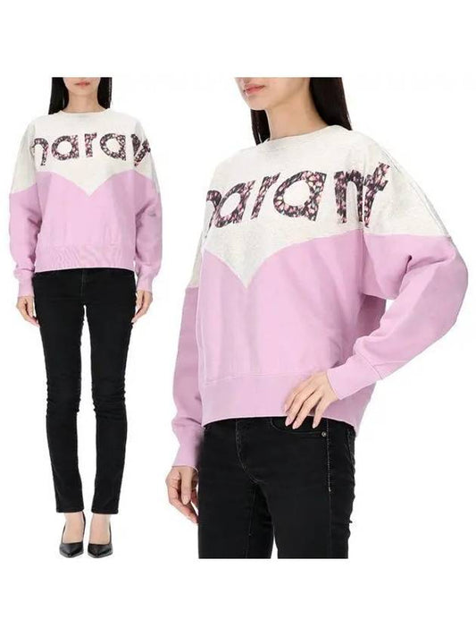 Houston Two-tone Logo Sweatshirt Light Pink - ISABEL MARANT - BALAAN 2