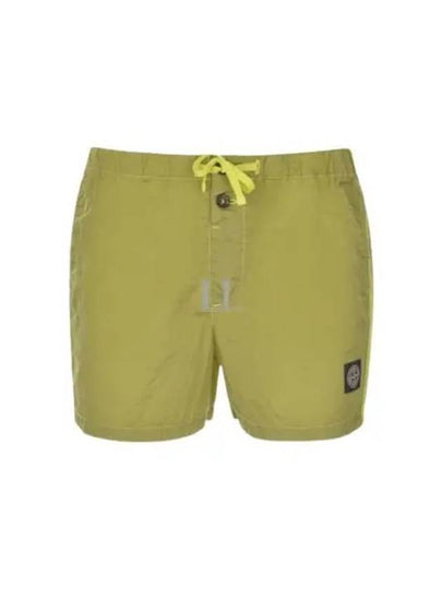 Swimming Nylon Trunk Shorts Lemon Green - STONE ISLAND - BALAAN 2