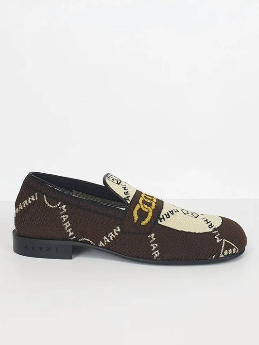 Jacquard moccasin loafer brown - MARNI - BALAAN 2