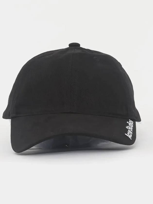 Embroidered Logo Ball Cap Black - ACNE STUDIOS - BALAAN 4