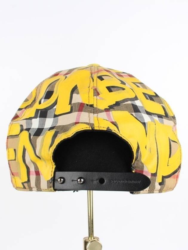 Yellow Graffiti Ball Cap Hat - BURBERRY - BALAAN 4