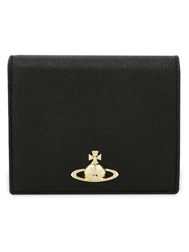 ORB Logo Half Wallet Black - VIVIENNE WESTWOOD - BALAAN 2