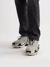 Triple S Triple S gray mesh panel oversole sneakers - BALENCIAGA - BALAAN 4