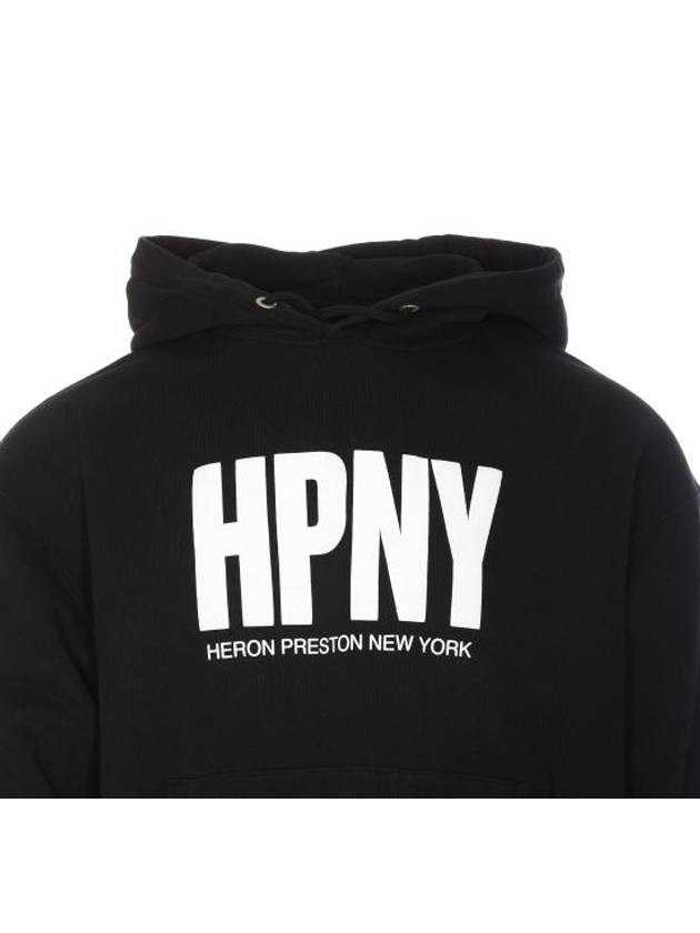 Hooded Sweatshirt HMBB024C99JER004 1001 Black - HERON PRESTON - BALAAN 5