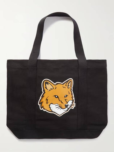 Bold Fox Head Eco Bag Black - MAISON KITSUNE - BALAAN 1