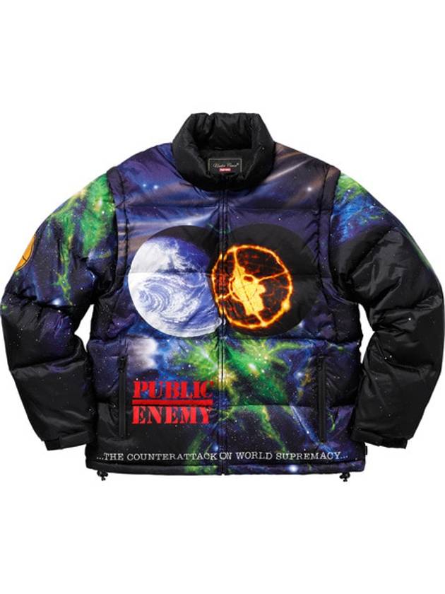 x Undercover Public Enemy Puffy Jacket MultiColor - SUPREME - BALAAN 1