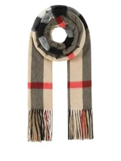 Wide Classic Check Cashmere Scarf Archive Beige - BURBERRY - BALAAN 2