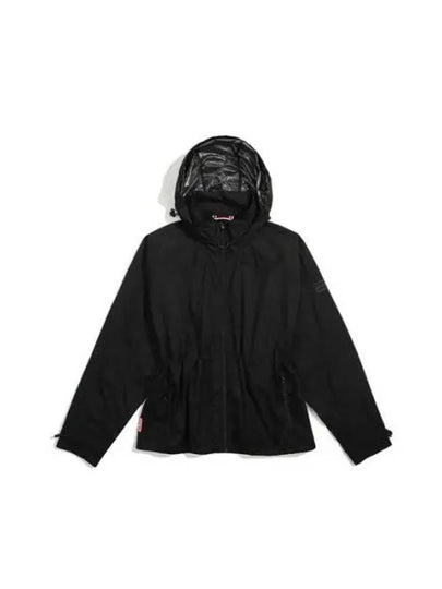 Travel Packable Rain Jacket Black - HUNTER - BALAAN 2