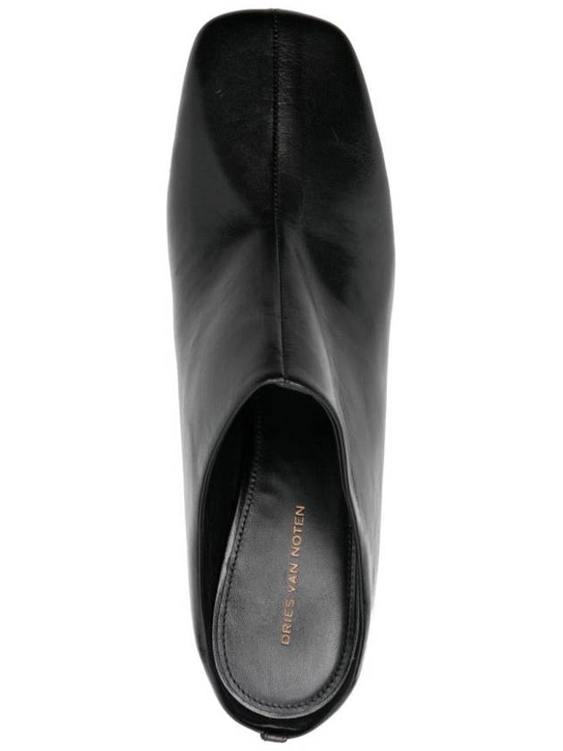 Dries Van Noten Leather Wedge Sabot Shoes - DRIES VAN NOTEN - BALAAN 4