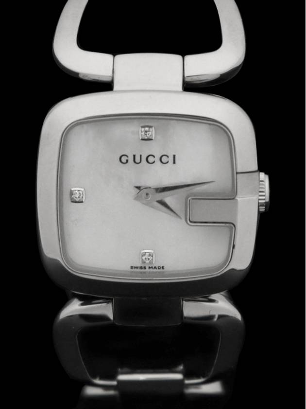 YA125502 125 5 Steel Quartz G 3P Diamond Mother of Pearl Bracelet Women s Watch - GUCCI - BALAAN 1