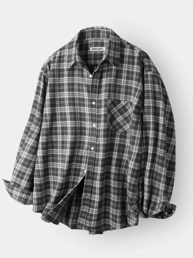 Forest Memory Check Long Sleeve Shirt Black - INDUST - BALAAN 5