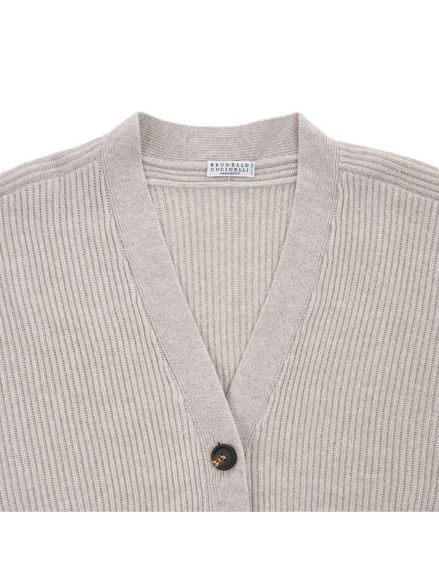 Women's Cashmere Cardigan Beige - BRUNELLO CUCINELLI - BALAAN 4