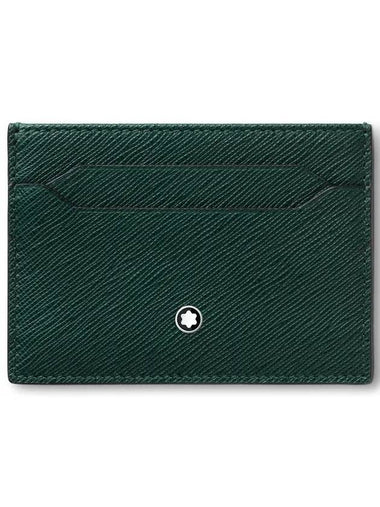 Sartorial 5CC Leather Card Wallet Emerald Green - MONTBLANC - BALAAN 1