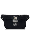 Logo Lock Classic Tonal Stitching Zipper Belt Bag Black - VIVIENNE WESTWOOD - BALAAN 4