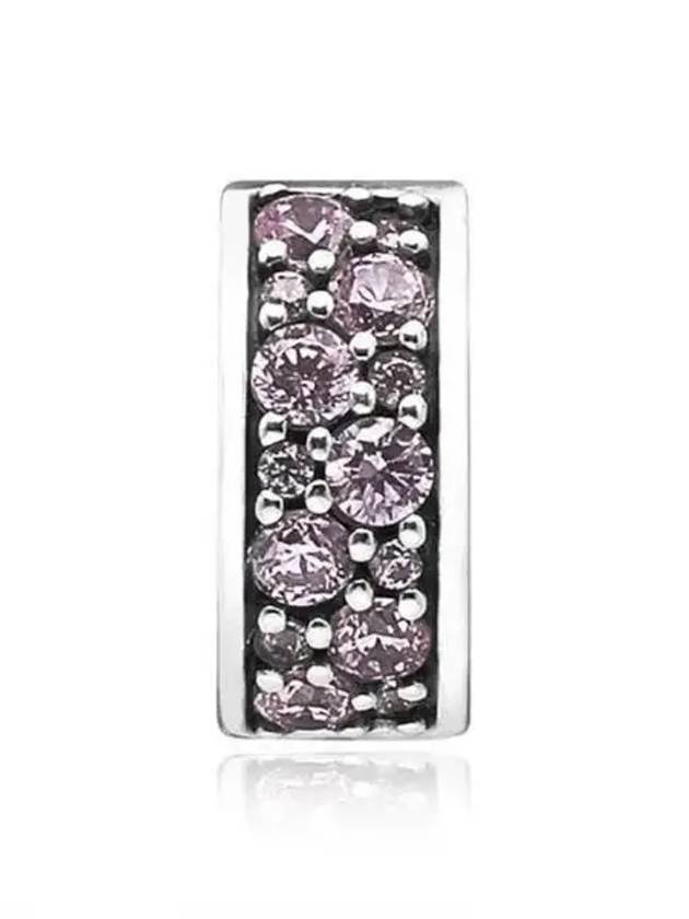 Pink Shining Elegance Spacer Clip Silver Charm 271363 - PANDORA - BALAAN 1