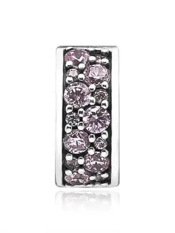 Pink Shining Elegance Spacer Clip Silver Charm 271363 - PANDORA - BALAAN 1