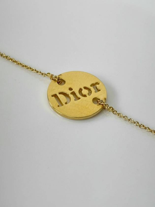 Logo round gold necklace 3VDIA19237 - DIOR - BALAAN 2